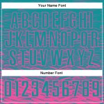 Benutzerdefinierte Jersey Sublimation Rosa Fußball Uniform Teal Benutzerdefinierte Jersey Sublimation Rosa Fußball Uniform Teal