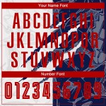 Jersey Sublimation Muster Graffiti Scratch Custom Uniform Fußball Rot-Marine Jersey Sublimation Muster Graffiti Scratch Custom Uniform Fußball Rot-Marine