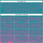 Benutzerdefinierte Jersey Sublimation Rosa Fußball Uniform Teal Benutzerdefinierte Jersey Sublimation Rosa Fußball Uniform Teal