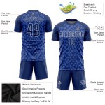 Navy Royal Jersey Sublimation Uniform Custom Fußball Weiß Navy Royal Jersey Sublimation Uniform Custom Fußball Weiß