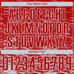 Sublimation Silber-Weiß Rot Jersey Uniform Linie Custom Fußball