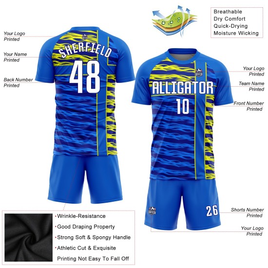 Marineblau-Gold Royal Sublimation Uniform Trikot Weiß Fußball Custom Marineblau-Gold Royal Sublimation Uniform Trikot Weiß Fußball Custom