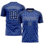 Navy Royal Jersey Sublimation Uniform Custom Fußball Weiß Navy Royal Jersey Sublimation Uniform Custom Fußball Weiß