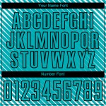 Aqua Sublimation Custom Jersey Uniform Schwarz Fußball Diagonale Linien Aqua Sublimation Custom Jersey Uniform Schwarz Fußball Diagonale Linien
