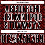 Geometrische Uniform Sublimation Rot-Weiß Schwarz Fußball Abstrakte Formen Custom Jersey