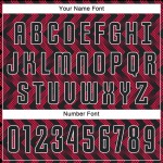 Benutzerdefinierte Uniform Crimson Schwarz-Weiß Sublimation Jersey Fußball Benutzerdefinierte Uniform Crimson Schwarz-Weiß Sublimation Jersey Fußball