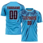 Fußball Navy-Orange Custom Sublimation Blue Sky Uniform Trikot Fußball Navy-Orange Custom Sublimation Blue Sky Uniform Trikot